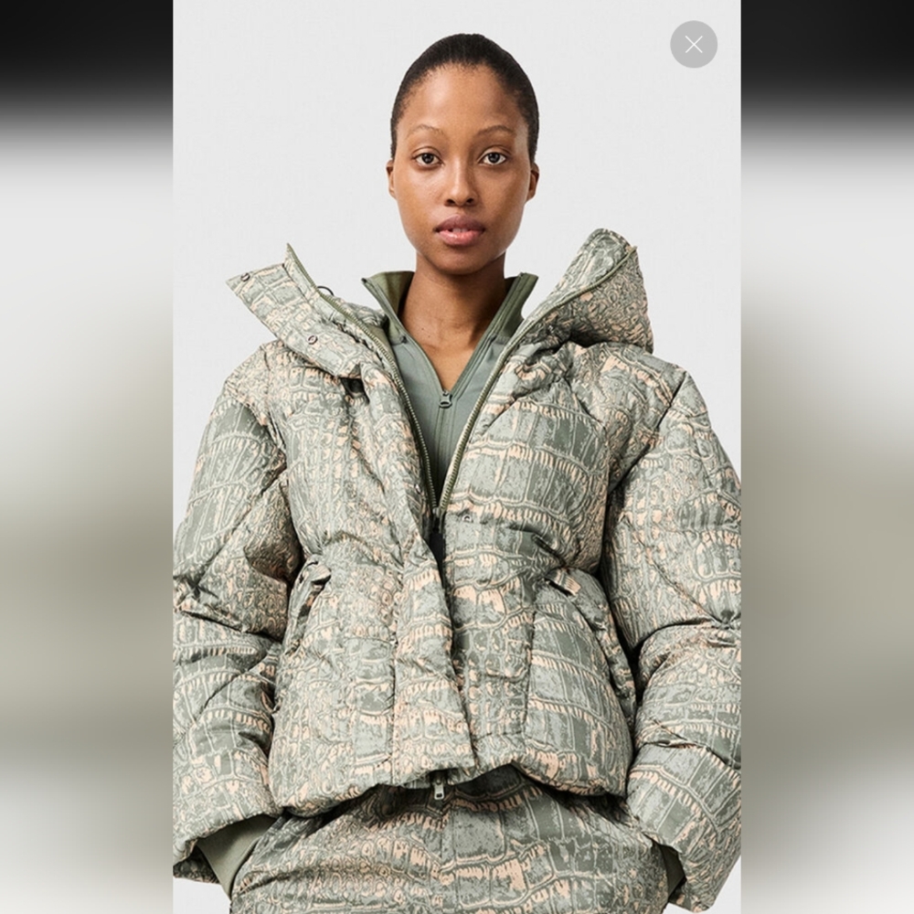 Adidas By Stella McCartney Patterned Oversized Puffer Jacket